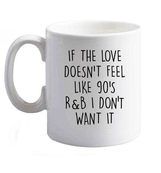 10 oz Favourite Type Pan Pancake ceramic mug right handed