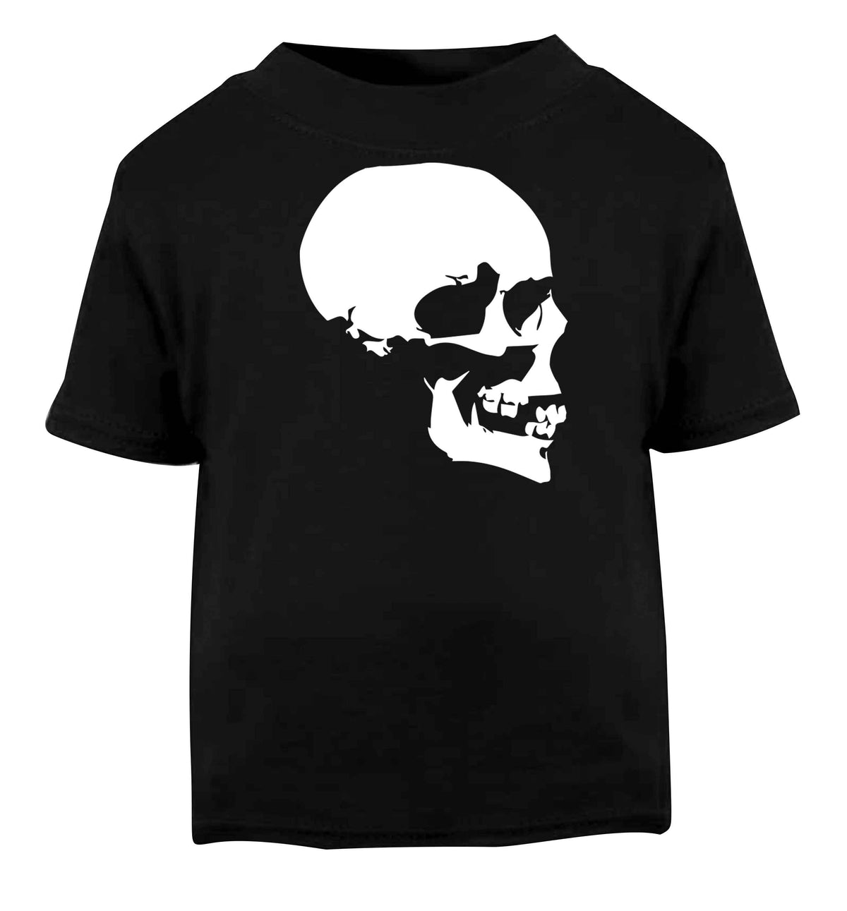 Personalised Skull Halloween Black baby toddler Tshirt 2 years