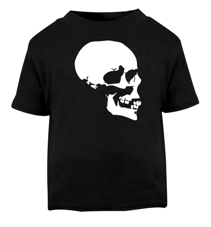 Personalised Skull Halloween Black baby toddler Tshirt 2 years