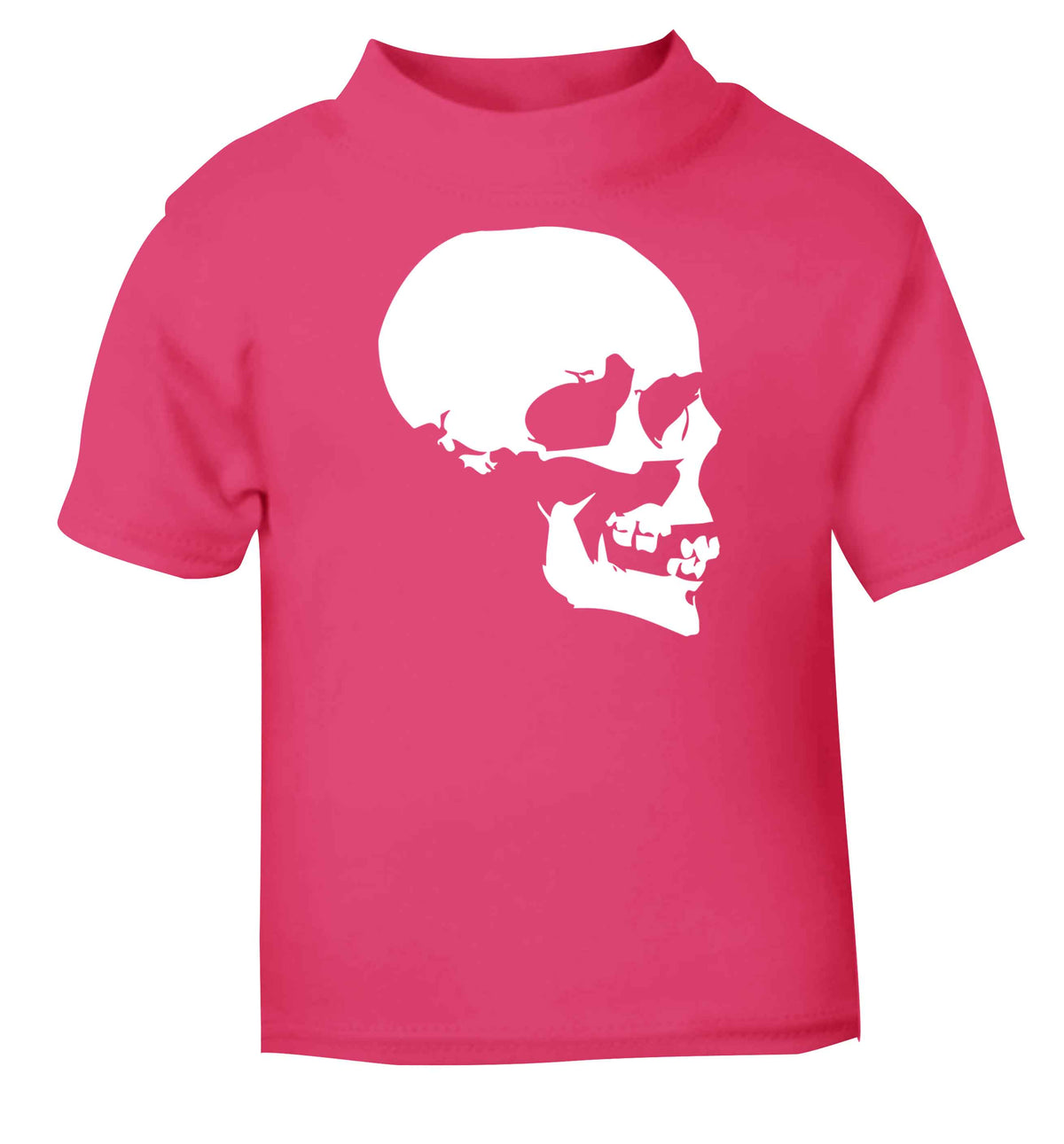 Personalised Skull Halloween pink baby toddler Tshirt 2 Years