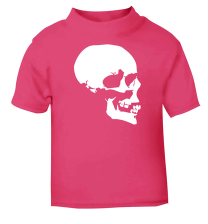 Personalised Skull Halloween pink baby toddler Tshirt 2 Years