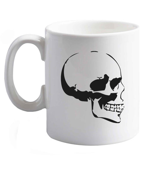 10 oz Favourite Type Pan Pancake ceramic mug right handed