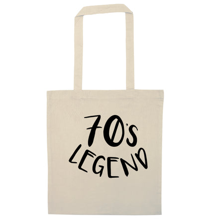 Seventies Legend natural tote bag