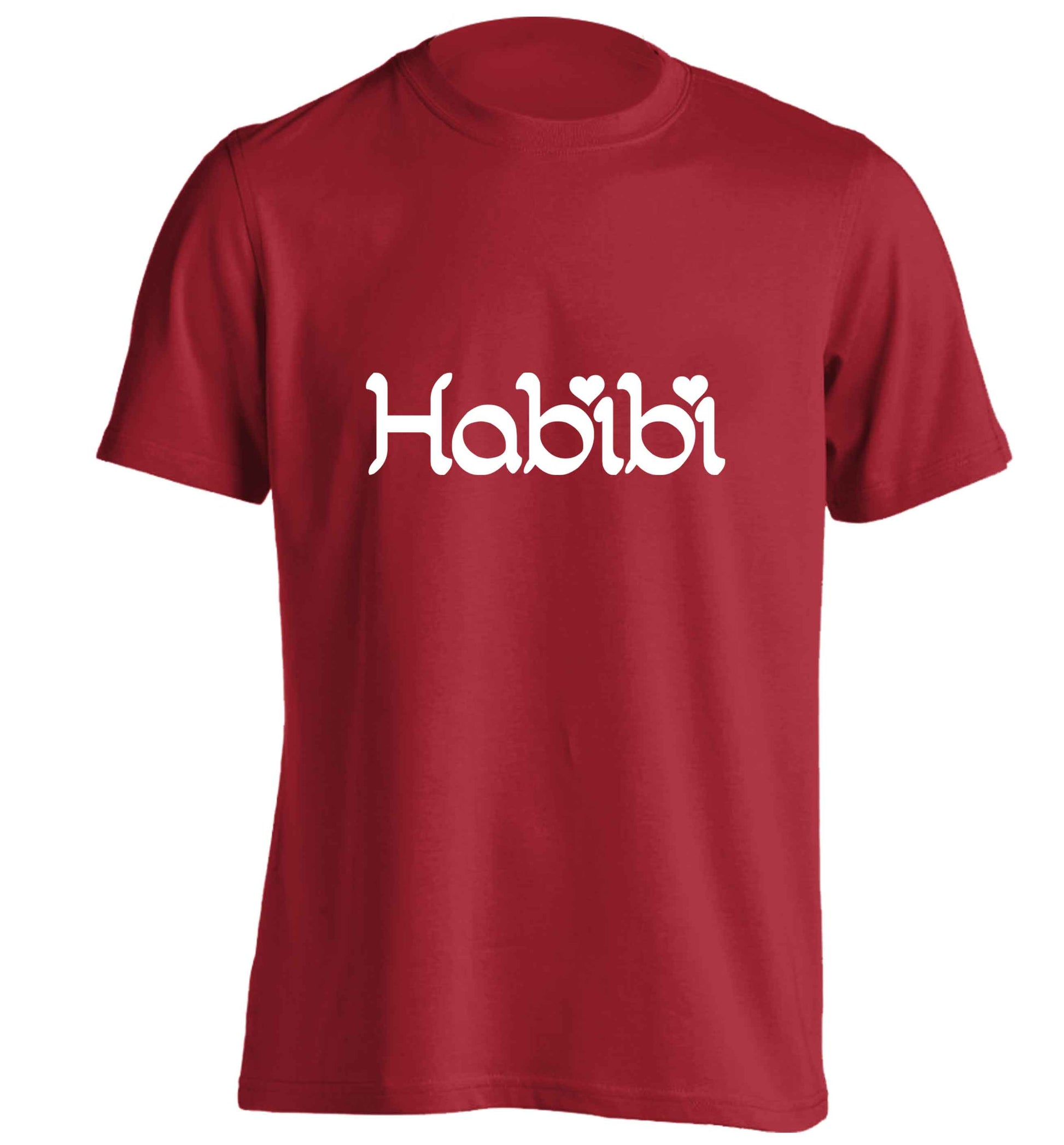 Habibi adults unisex red Tshirt 2XL