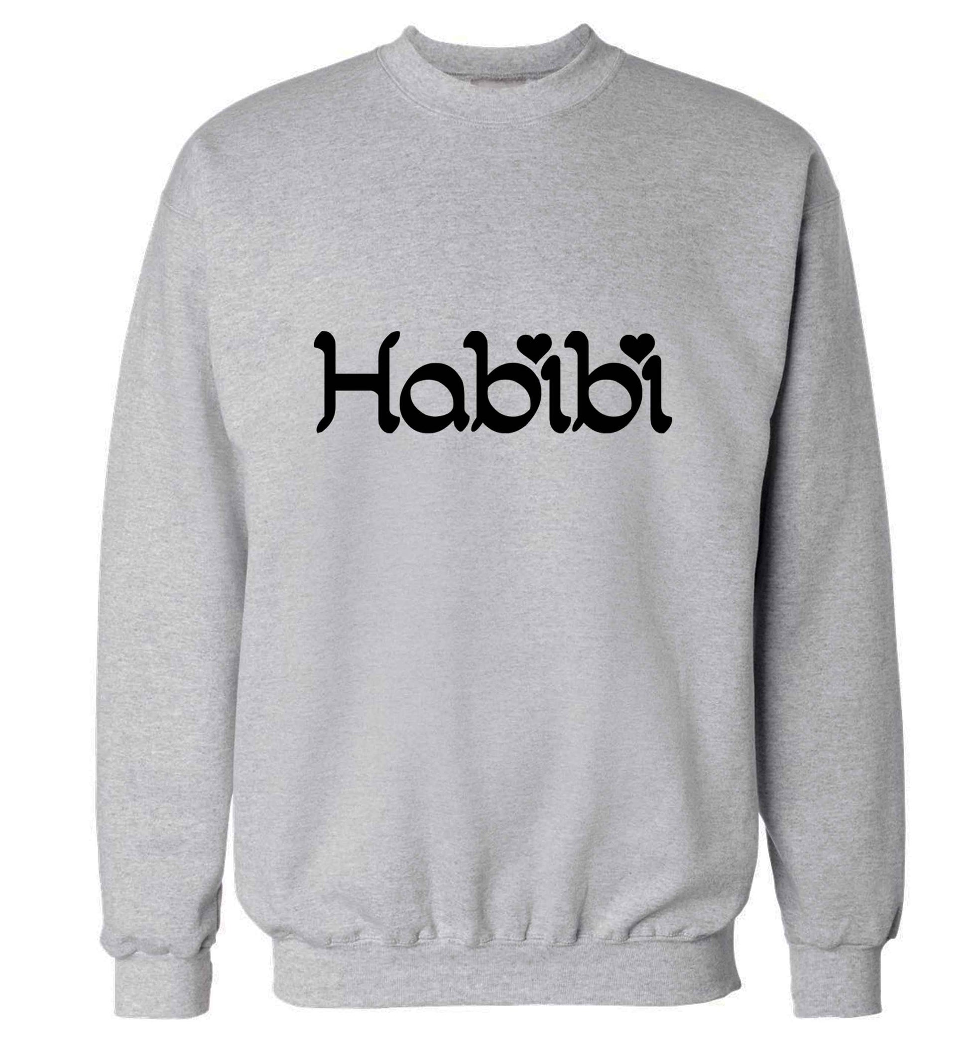 Habibi adult's unisex grey sweater 2XL