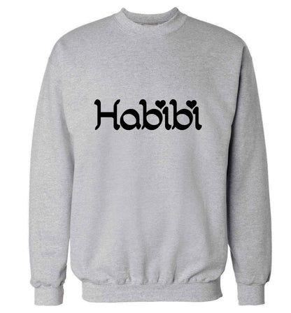 Habibi adult's unisex grey sweater 2XL