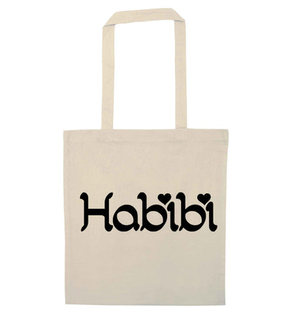 Habibi natural tote bag