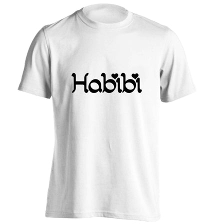Habibi adults unisex white Tshirt 2XL
