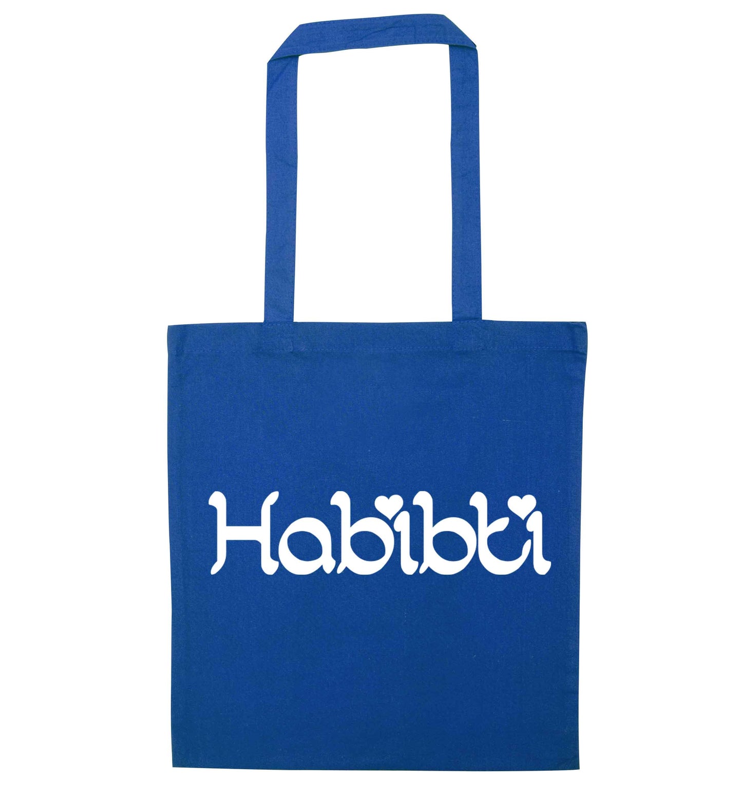 Habibiti blue tote bag