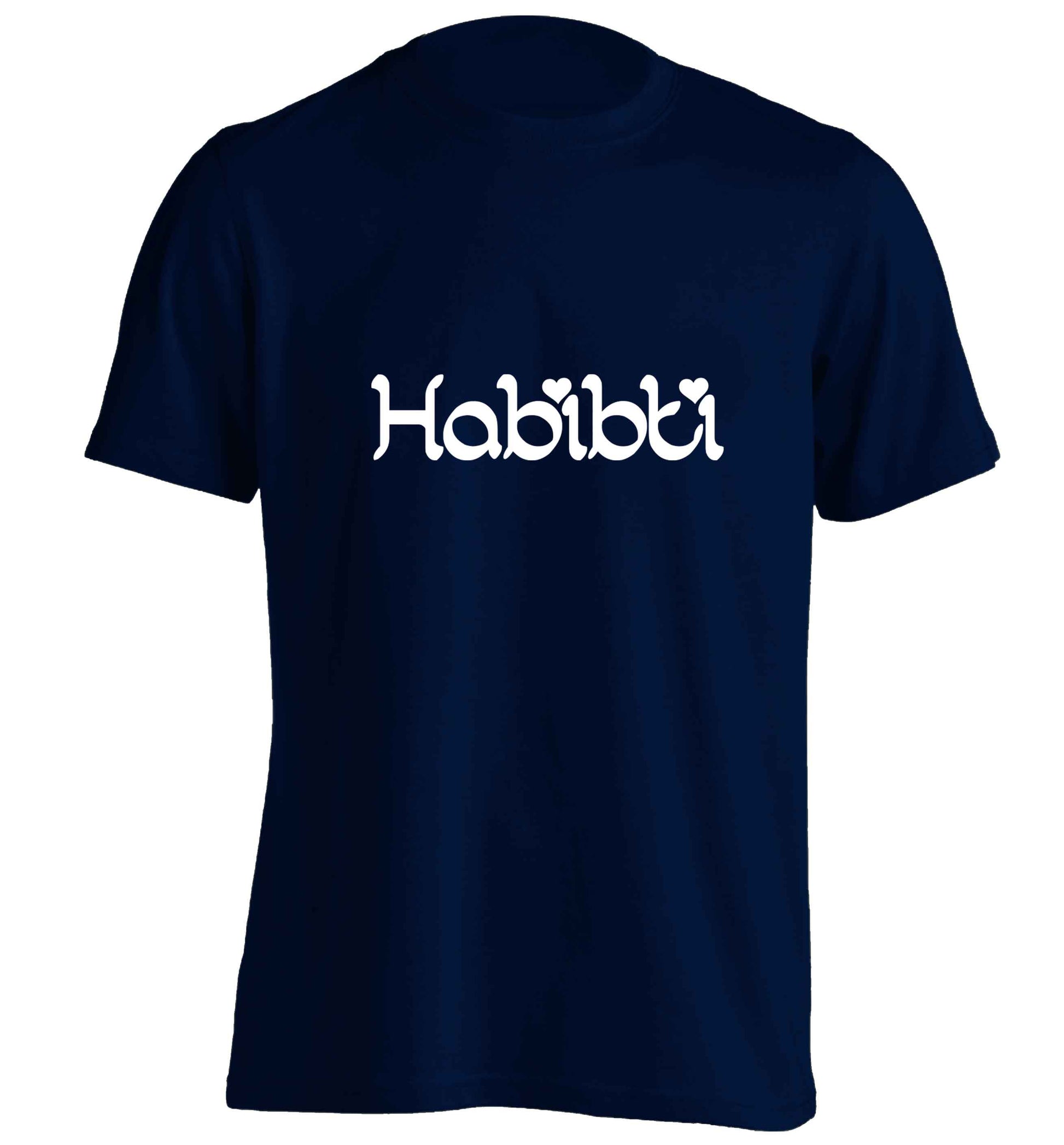 Habibiti adults unisex navy Tshirt 2XL