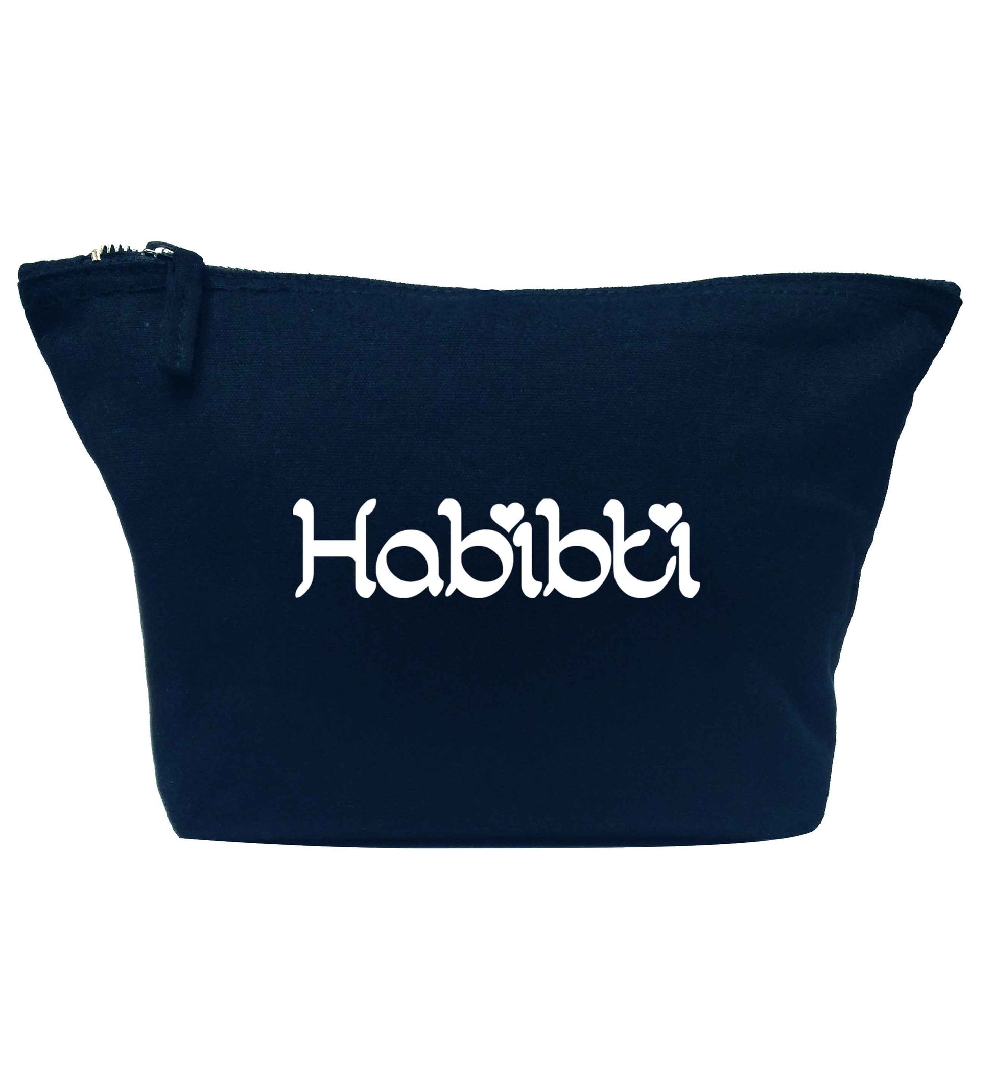 Habibiti navy makeup bag