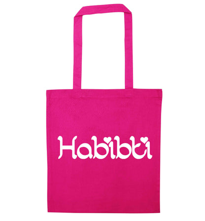 Habibiti pink tote bag