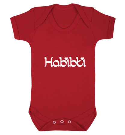 Habibiti baby vest red 18-24 months