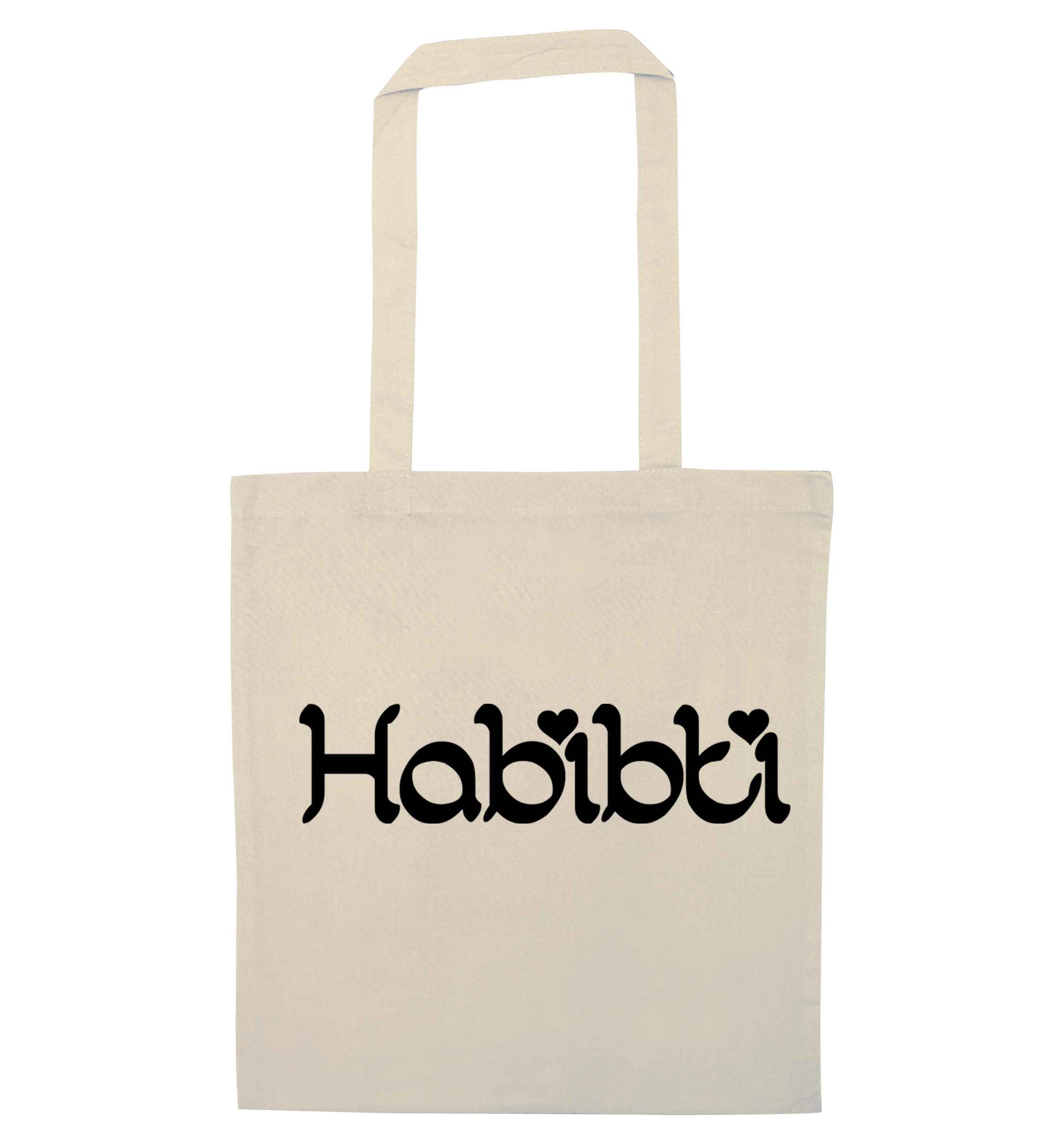 Habibiti natural tote bag