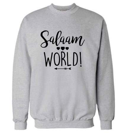 Salaam world adult's unisex grey sweater 2XL