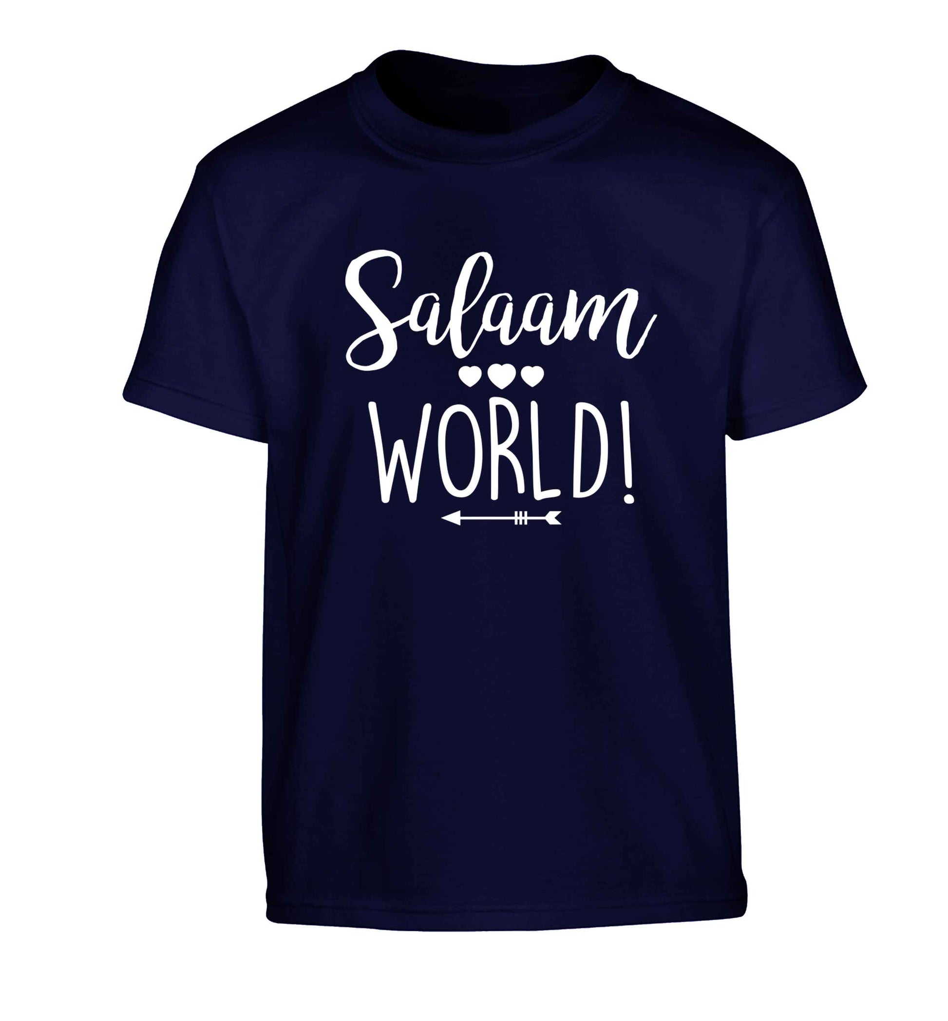 Salaam world Children's navy Tshirt 12-13 Years