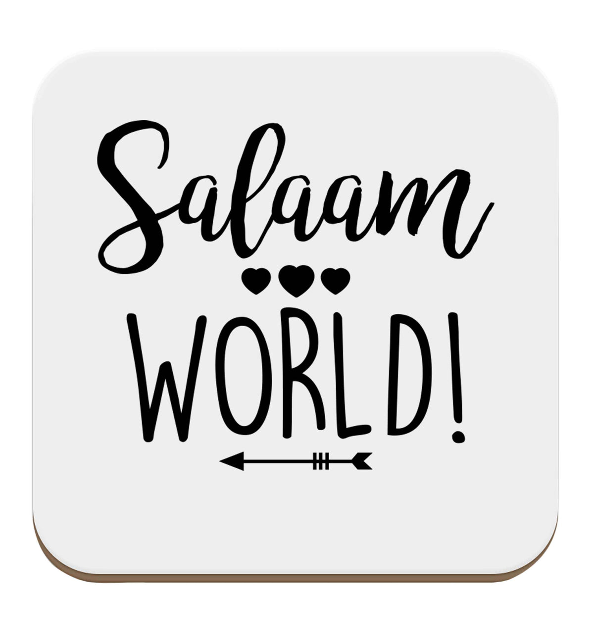 Salaam world set of four coasters