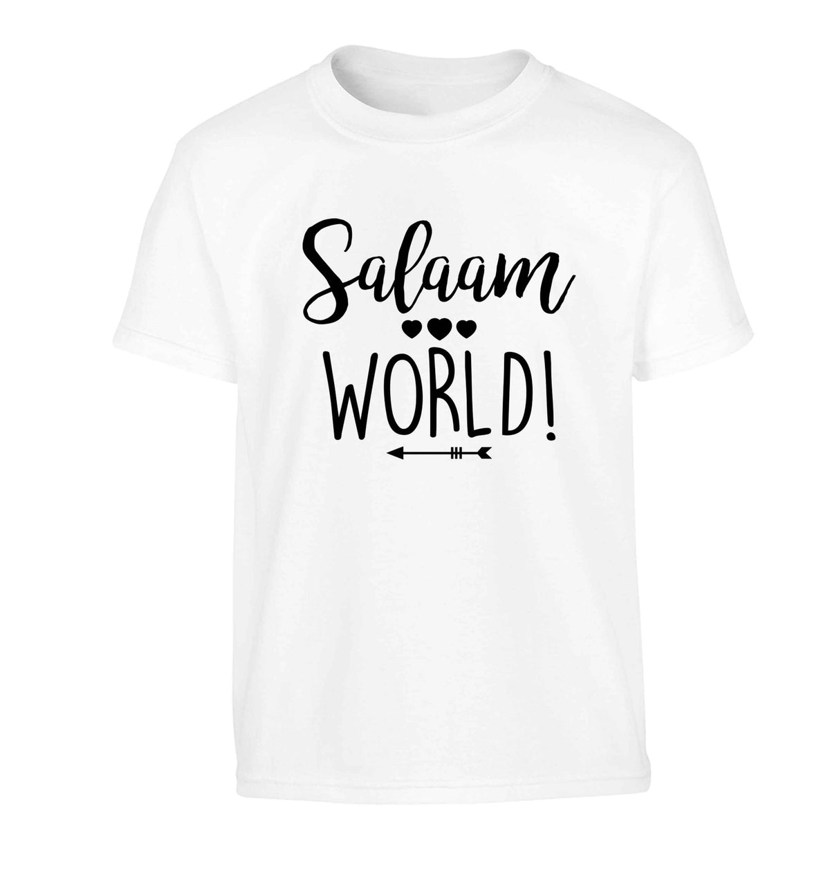 Salaam world Children's white Tshirt 12-13 Years