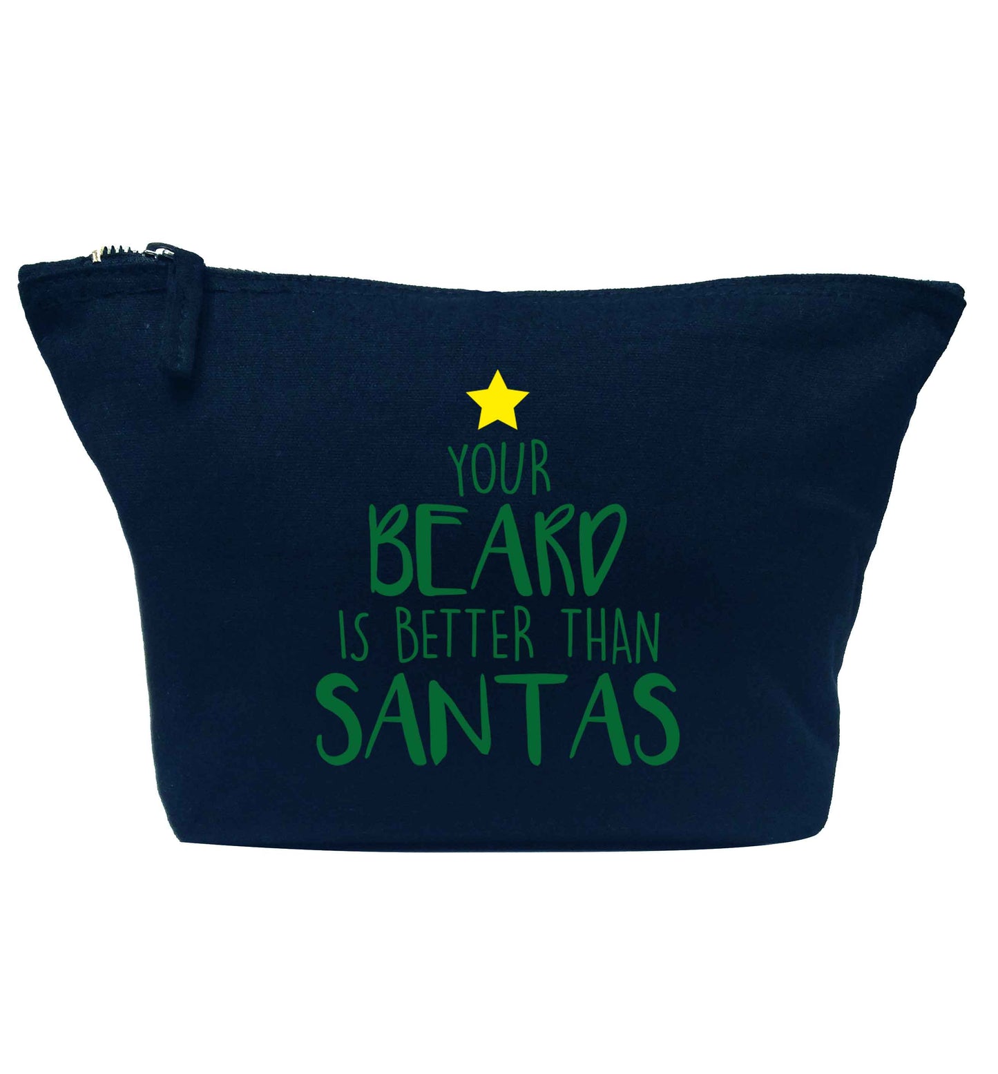 Your Beard Better than Santas navy makeup bag