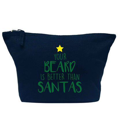 Your Beard Better than Santas navy makeup bag