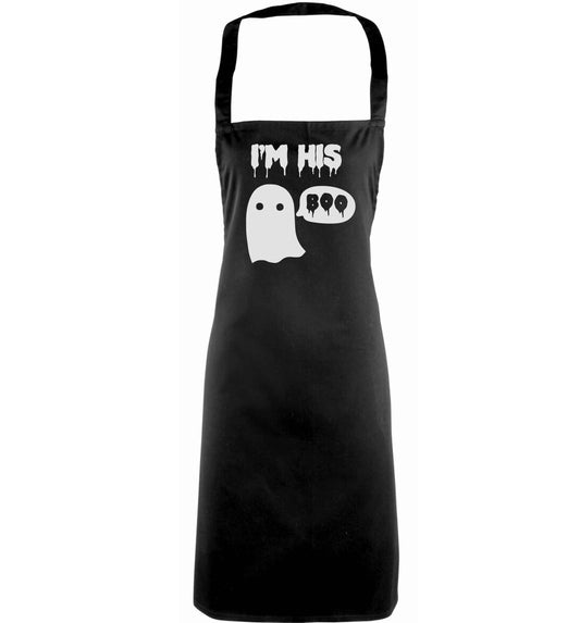 I'm his boo adults black apron