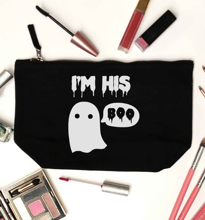 I'm his boo black makeup bag