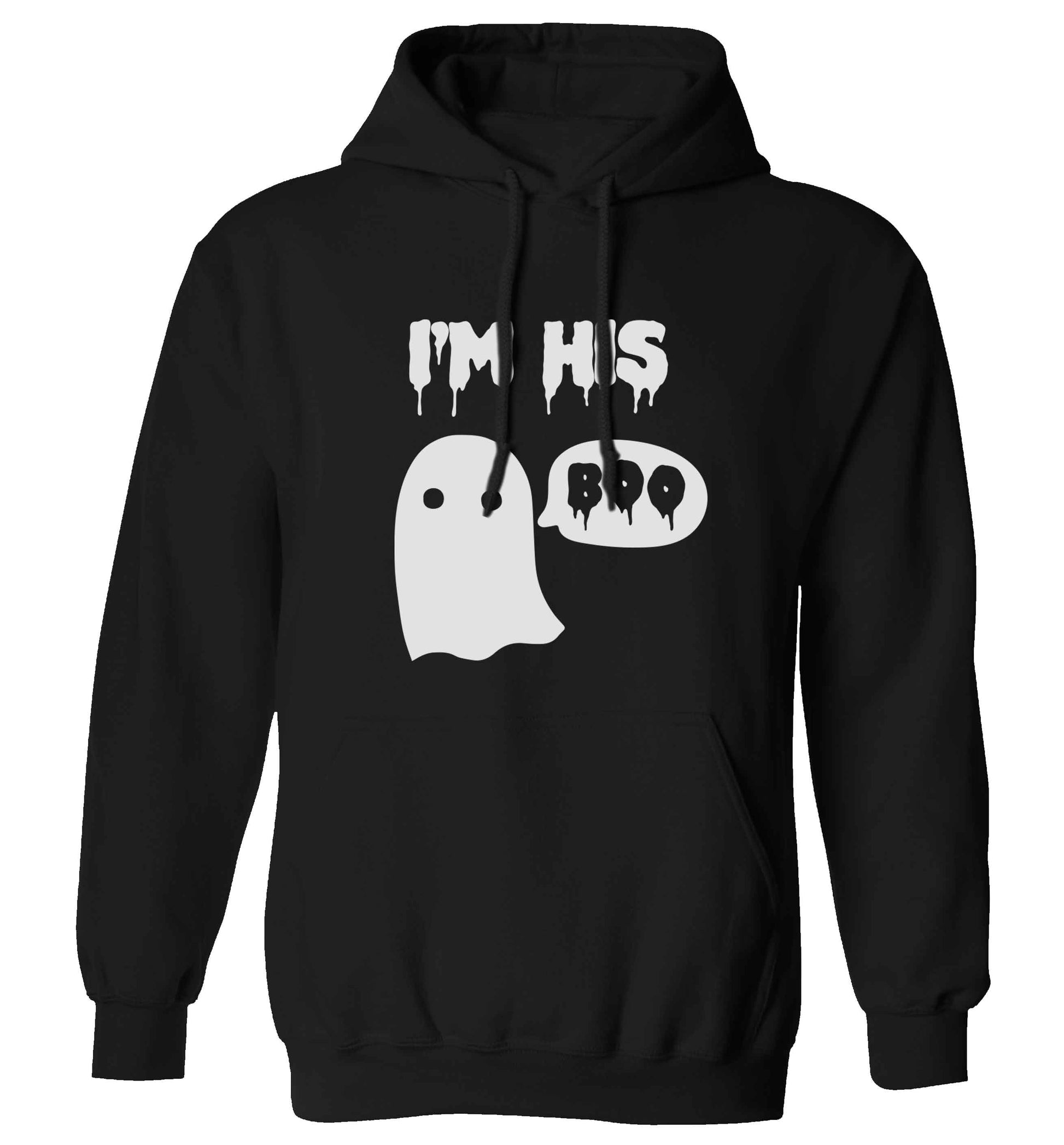I'm his boo adults unisex black hoodie 2XL