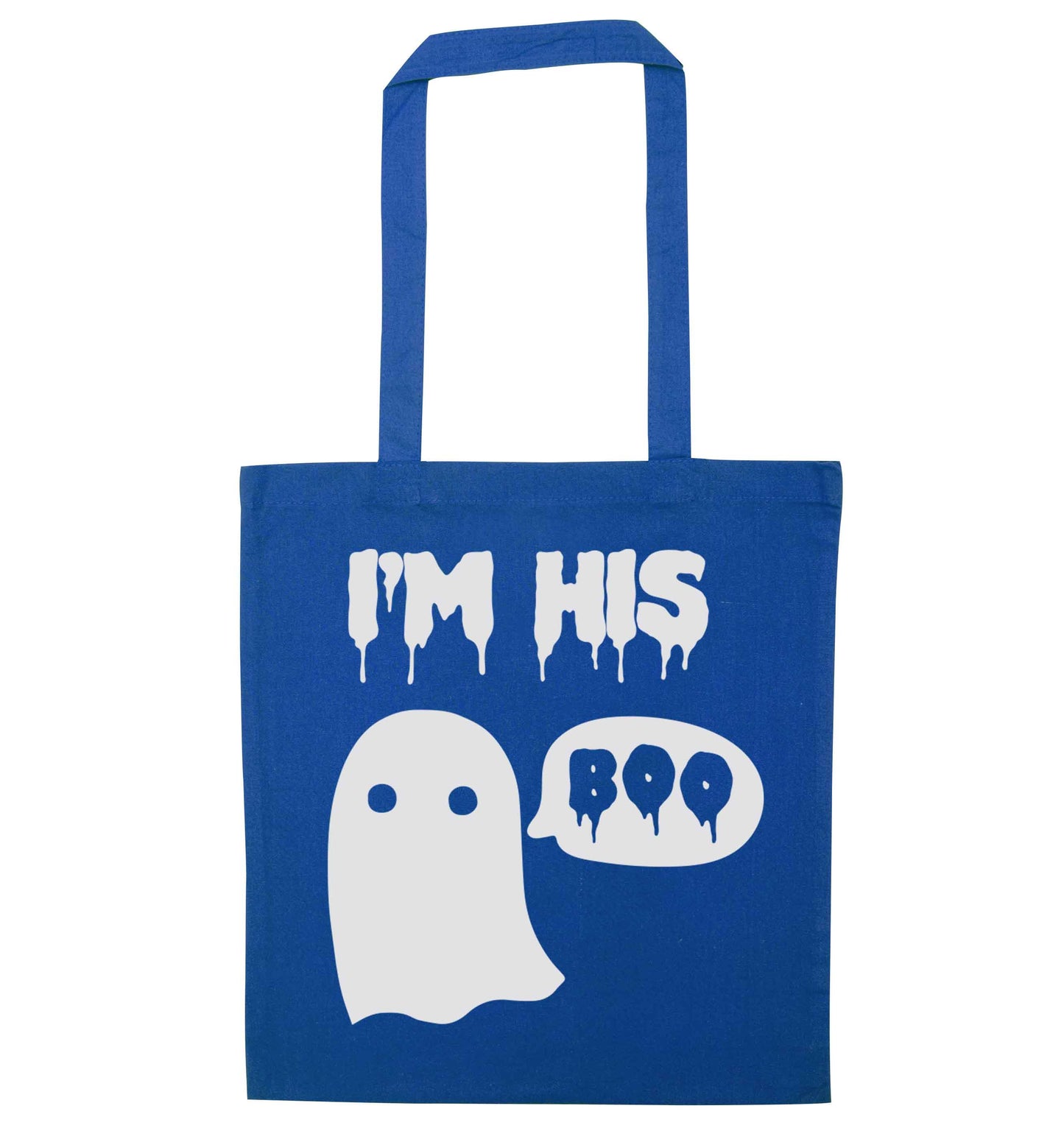 I'm his boo blue tote bag