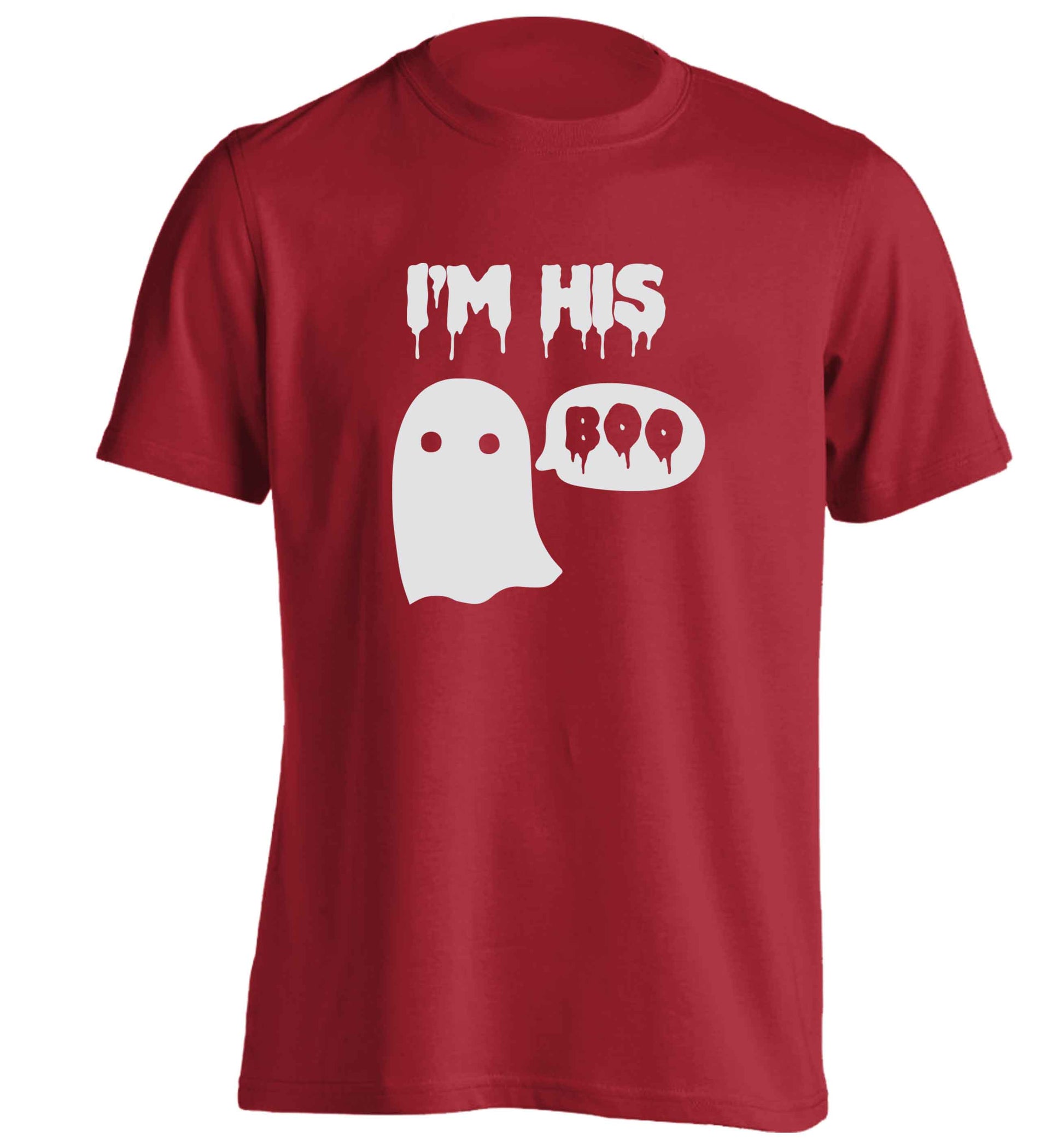 I'm his boo adults unisex red Tshirt 2XL