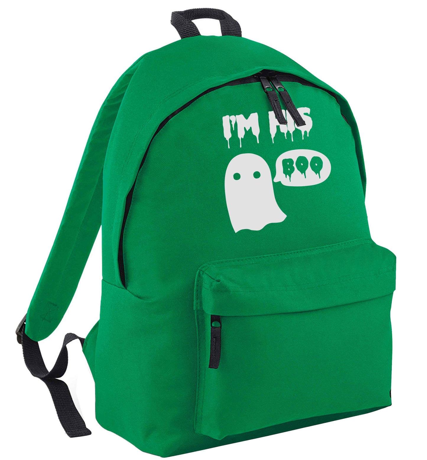 I'm his boo green adults backpack