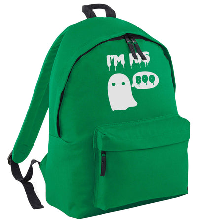 I'm his boo green adults backpack