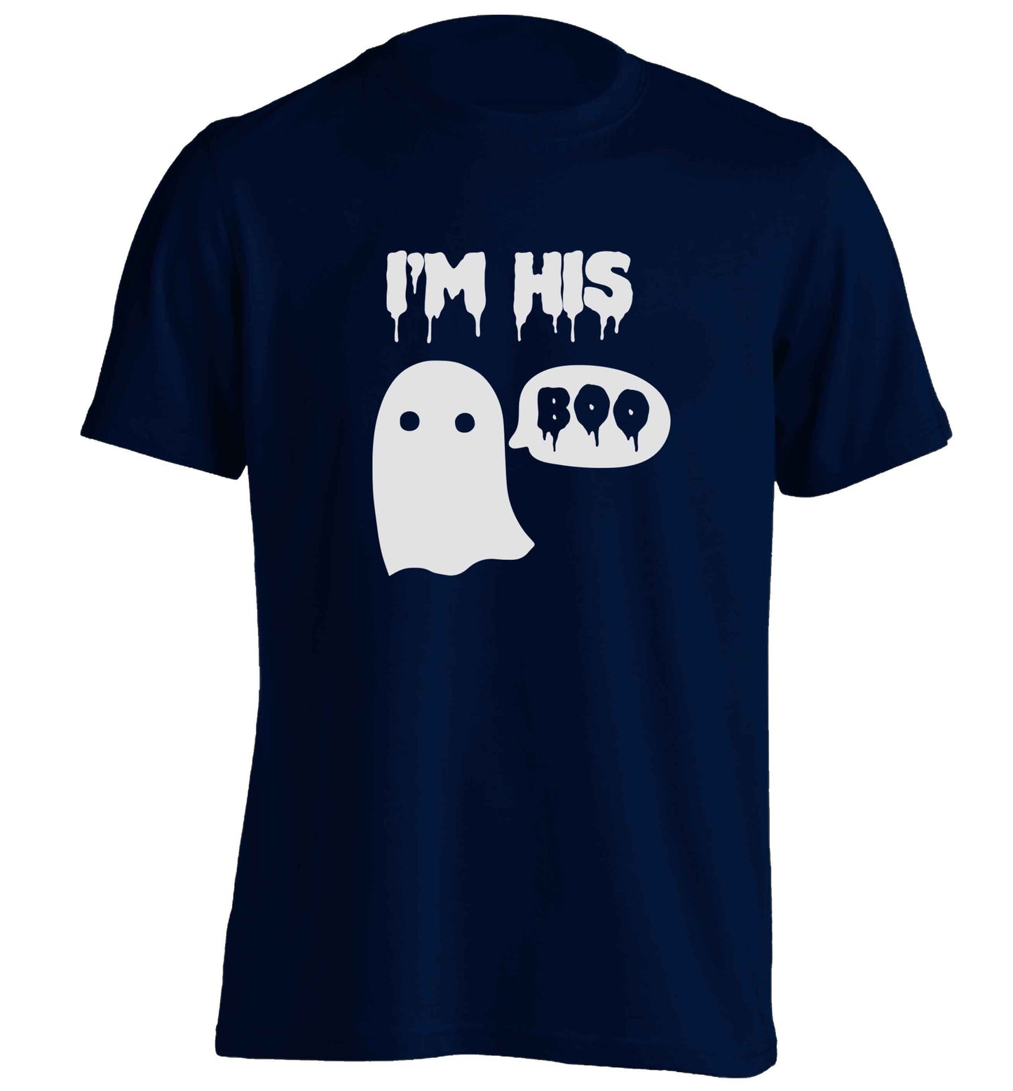 I'm his boo adults unisex navy Tshirt 2XL