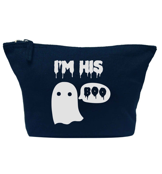 I'm his boo navy makeup bag