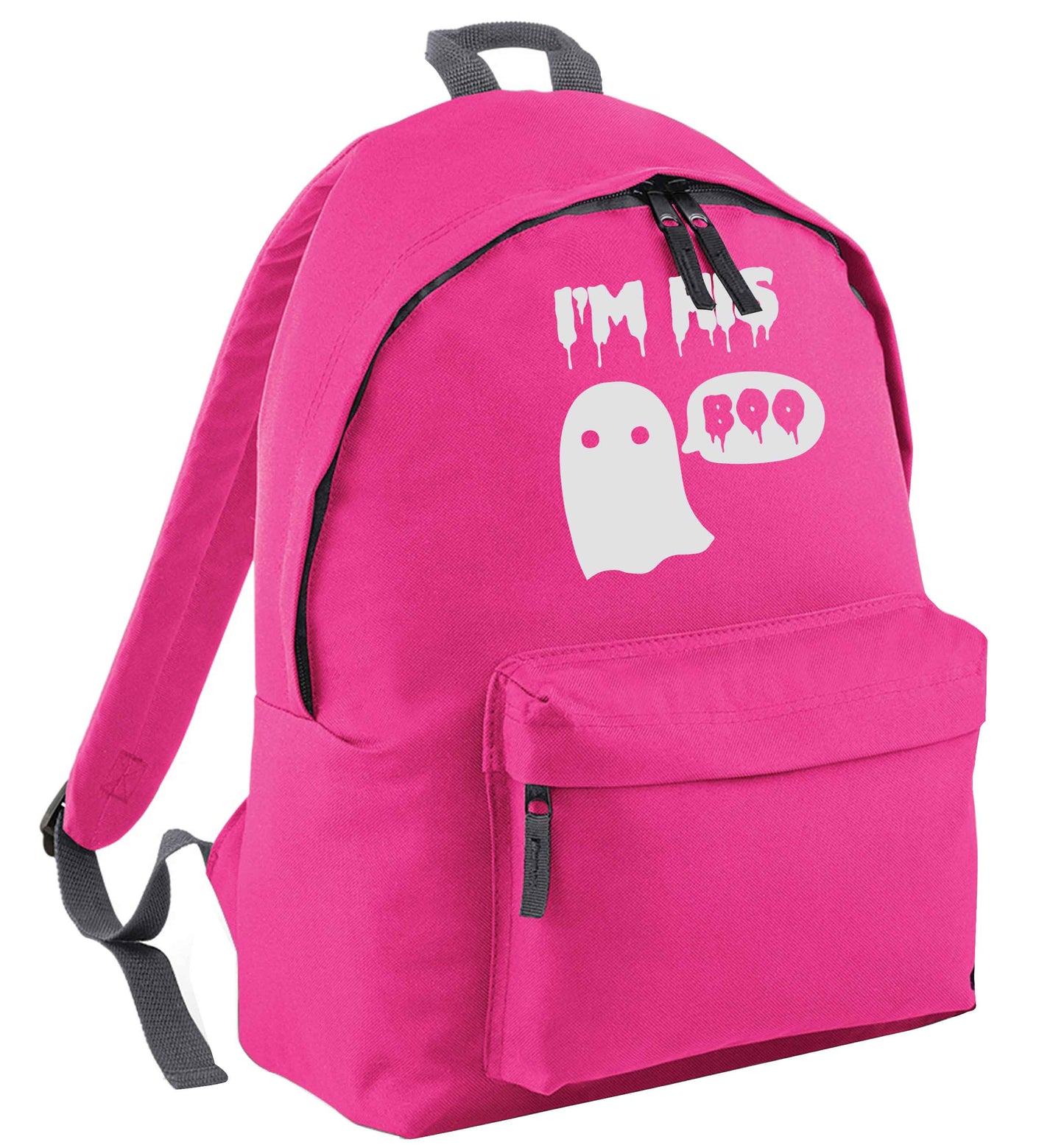 I'm his boo pink adults backpack