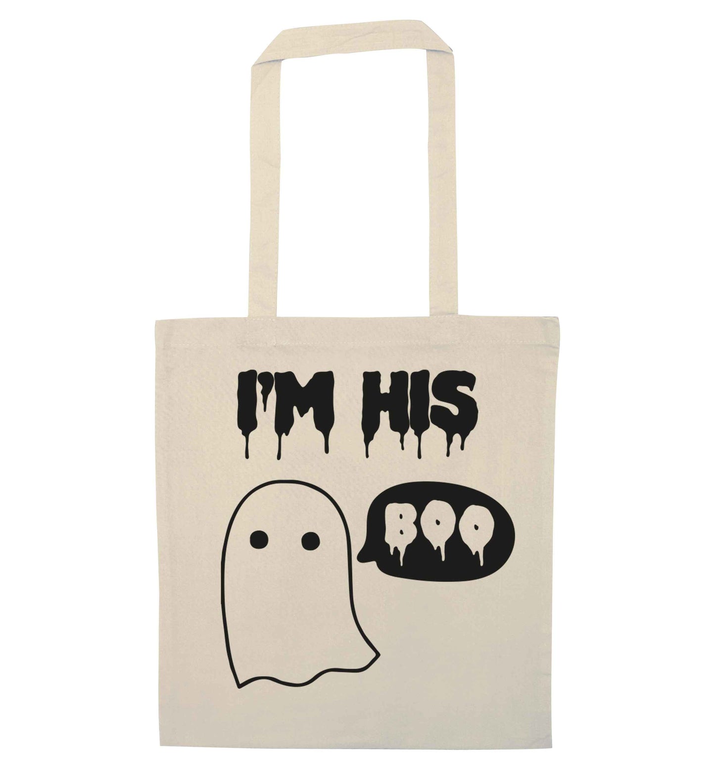 I'm his boo natural tote bag