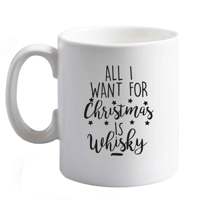 10 oz Save Water Drink Whisky ceramic mug right handed