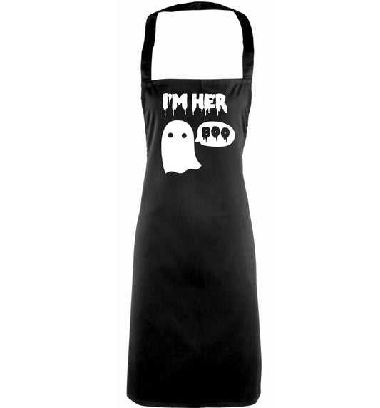 I'm her boo adults black apron