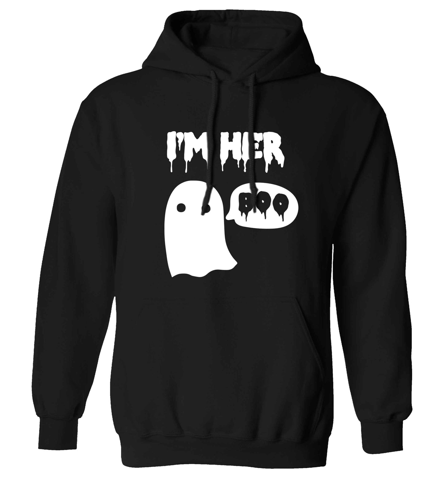 I'm her boo adults unisex black hoodie 2XL