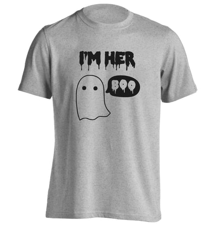 I'm her boo adults unisex grey Tshirt 2XL