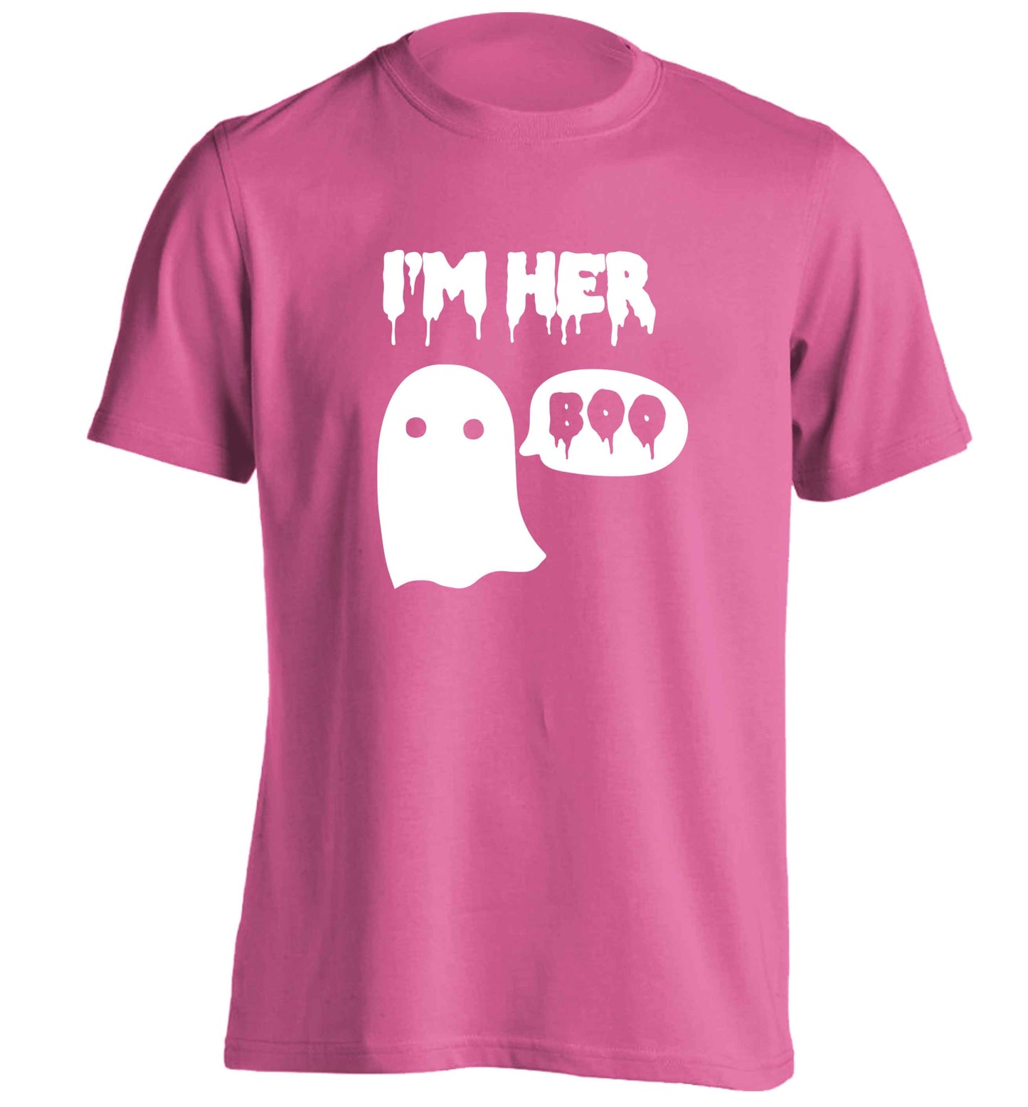 I'm her boo adults unisex pink Tshirt 2XL