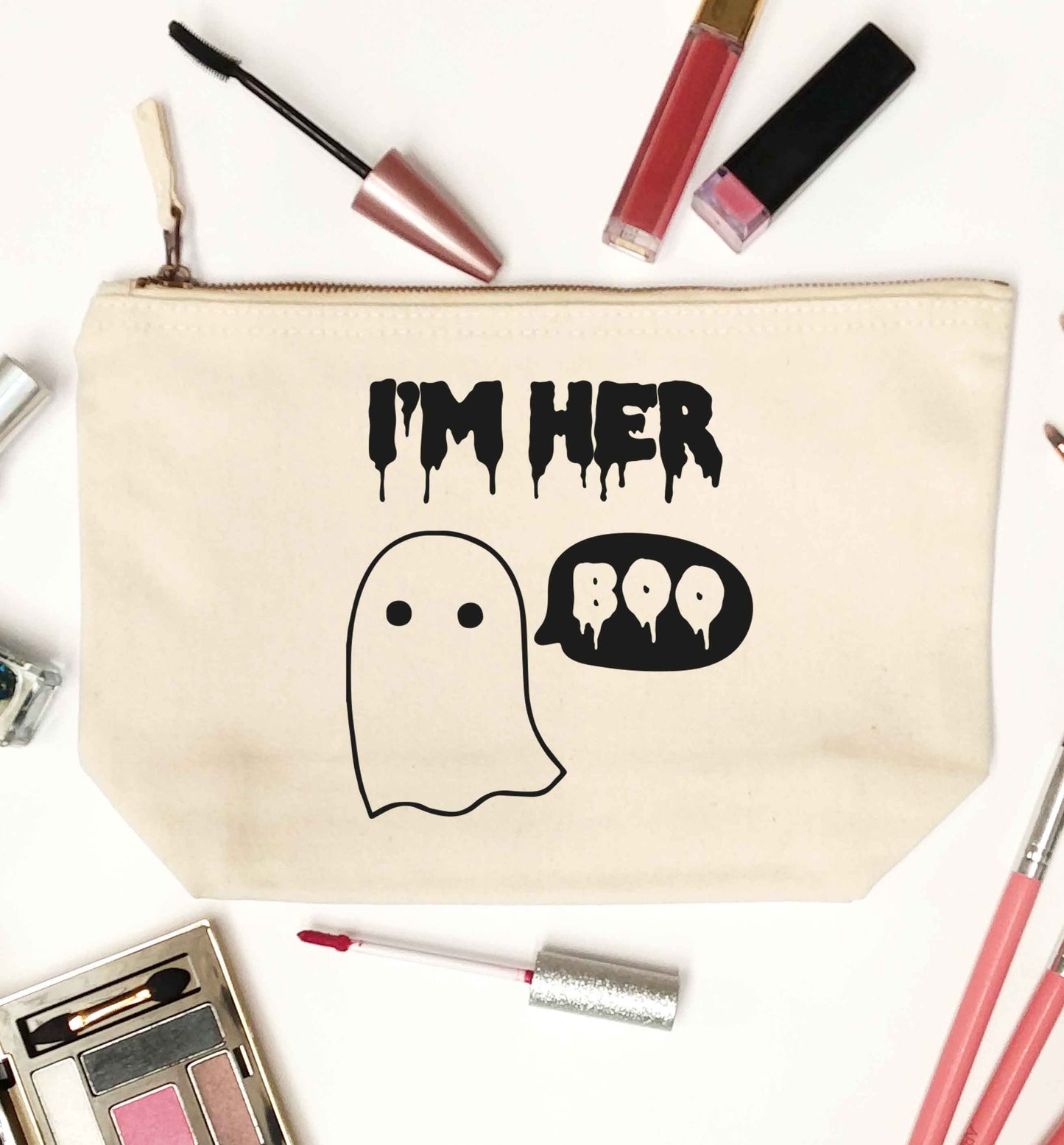 I'm her boo natural makeup bag