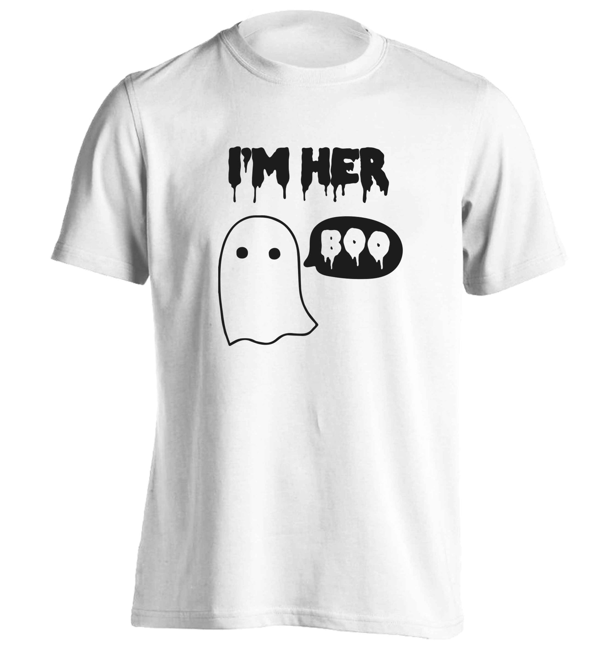 I'm her boo adults unisex white Tshirt 2XL