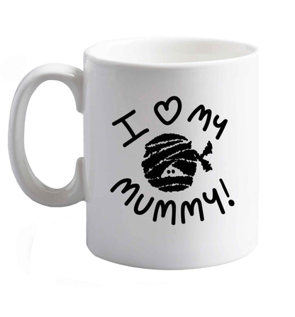 10 oz Favourite Type Pan Pancake ceramic mug right handed