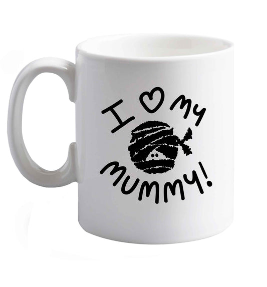 10 oz Favourite Type Pan Pancake ceramic mug right handed