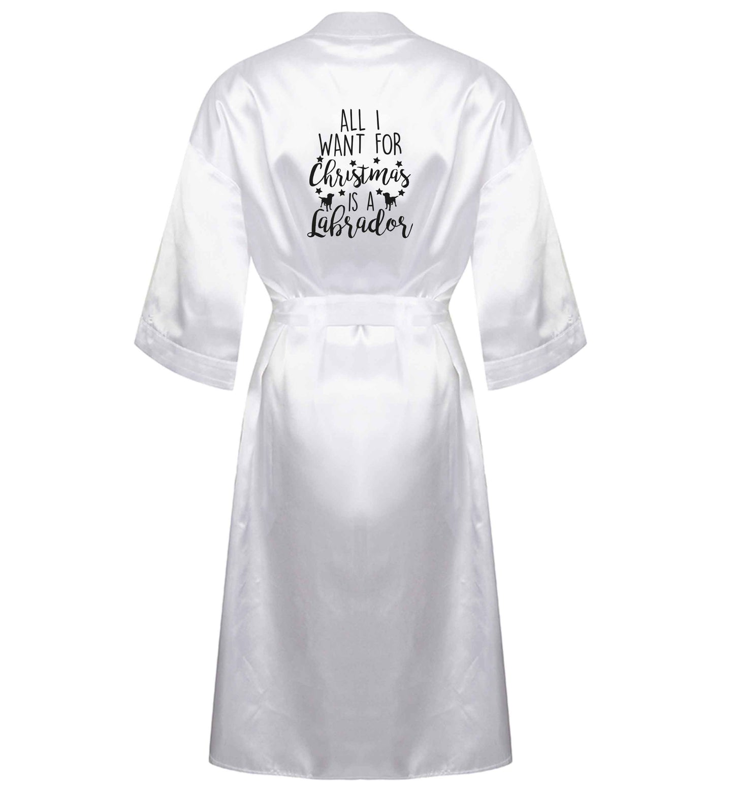 All I want for Christmas is a labrador XL/XXL white ladies dressing gown size 16/18