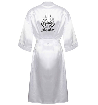 All I want for Christmas is a labrador XL/XXL white ladies dressing gown size 16/18