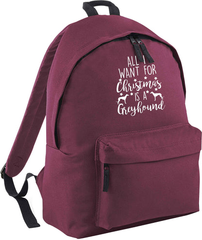 All I want for Christmas is a greyhound | Children's backpack