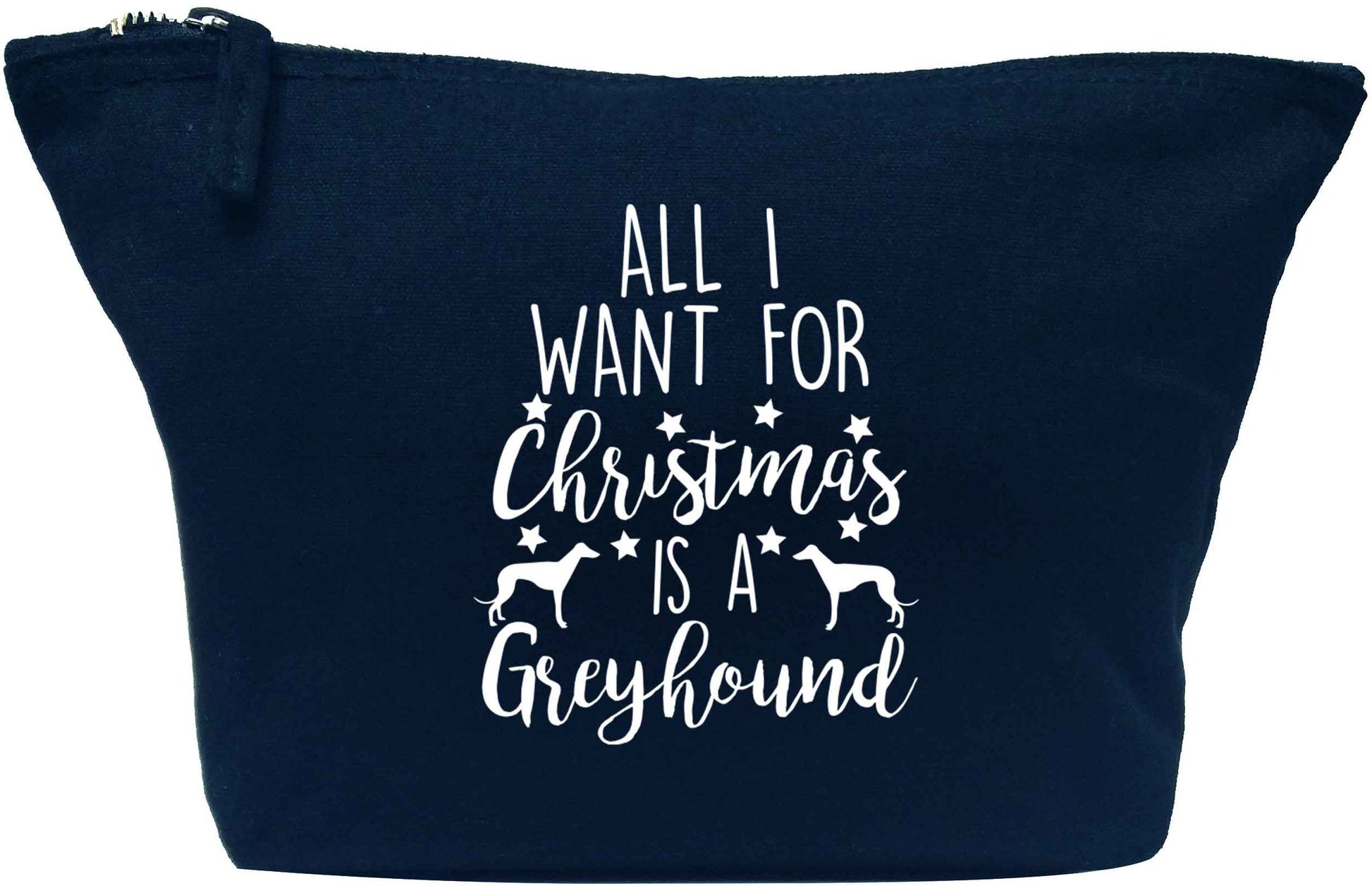All I want for Christmas is a greyhound navy makeup bag
