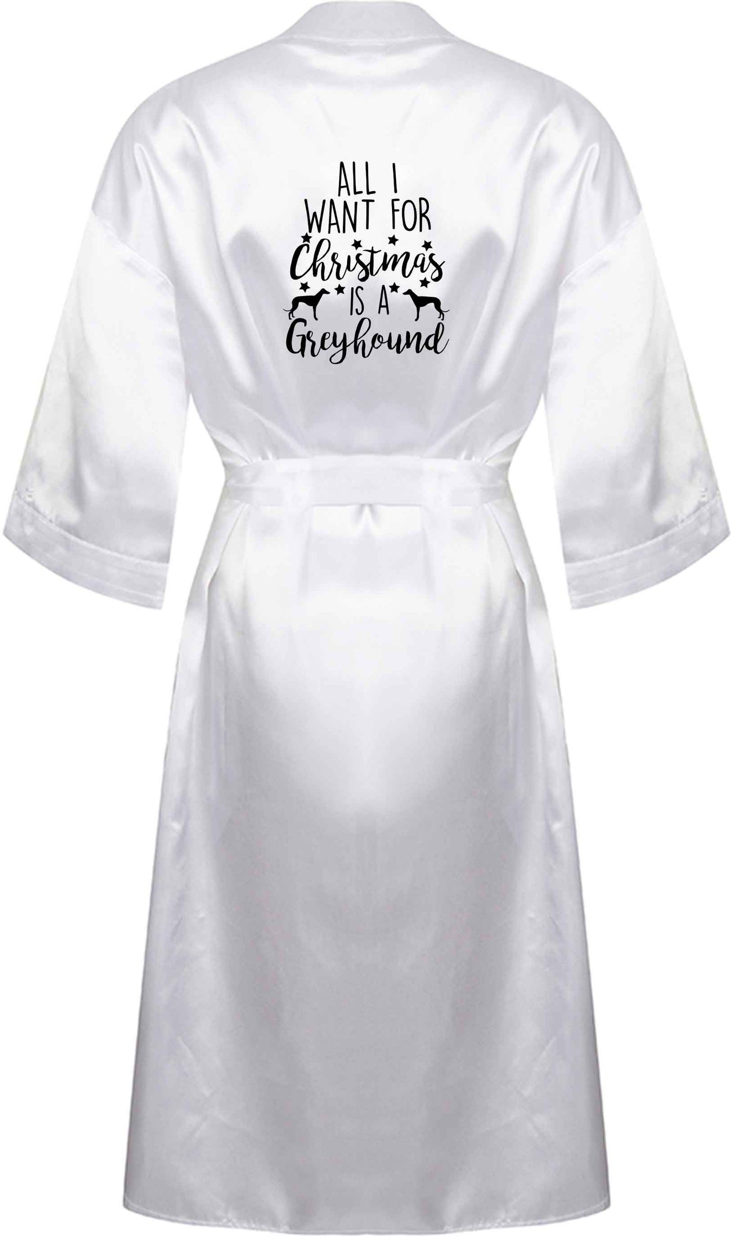 All I want for Christmas is a greyhound XL/XXL white ladies dressing gown size 16/18