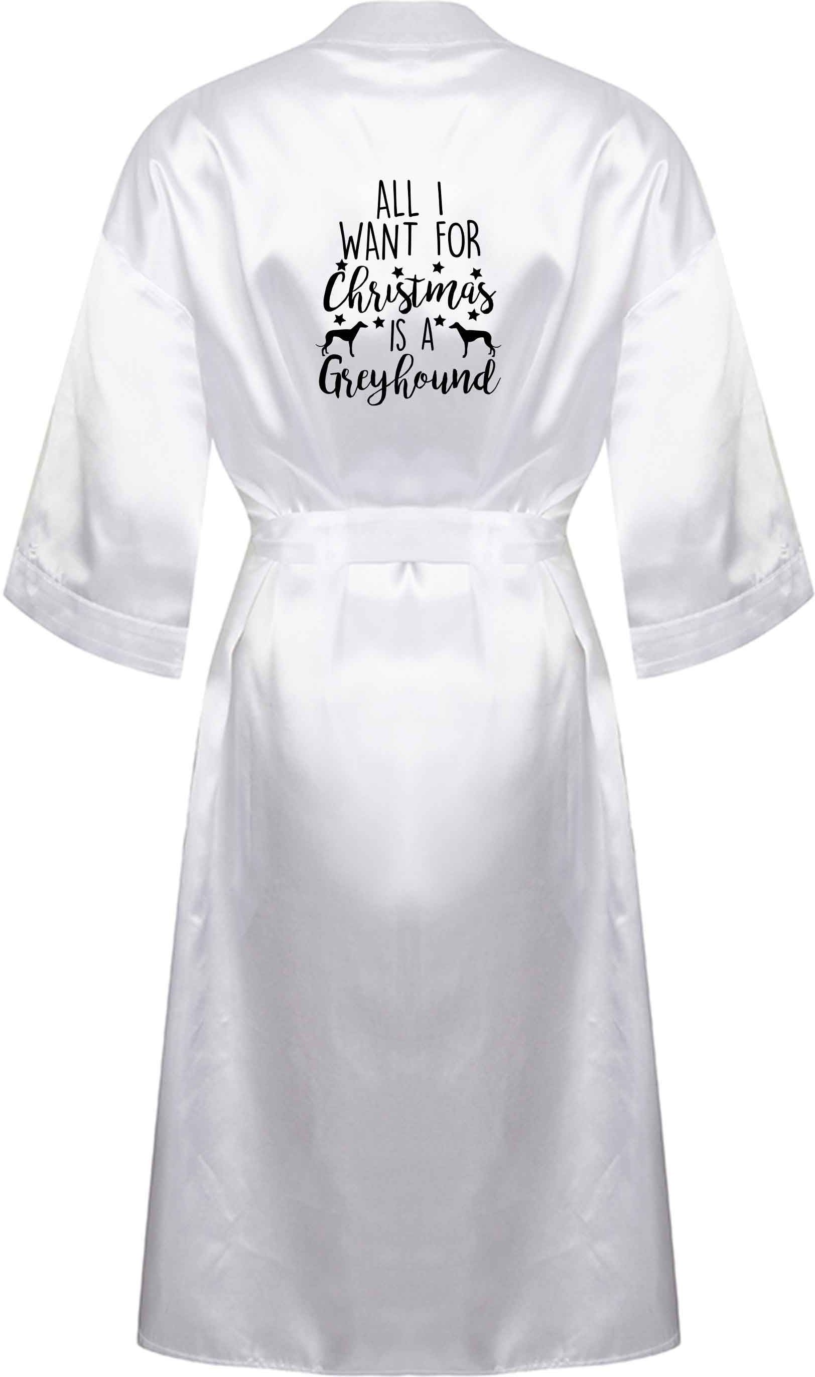 All I want for Christmas is a greyhound XL/XXL white ladies dressing gown size 16/18